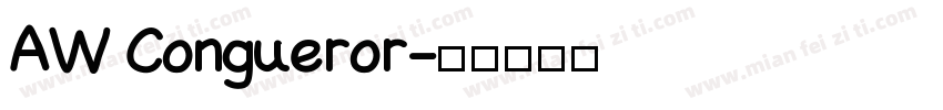 AW Congueror字体转换